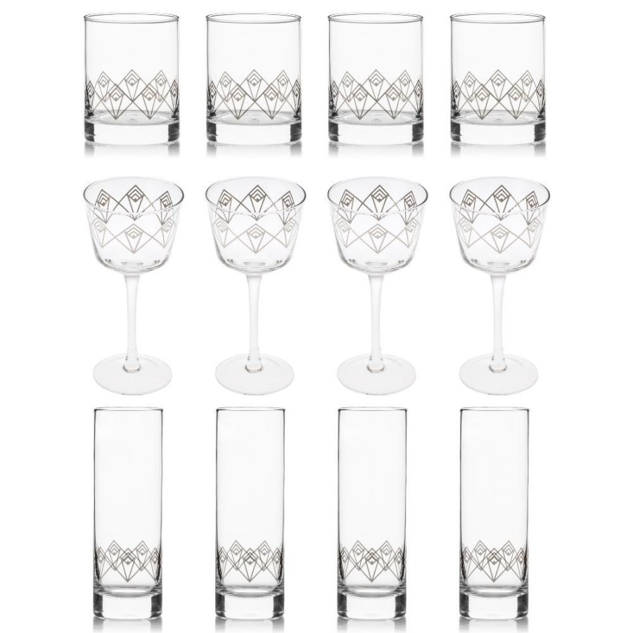 Glassware Better Refined - CHINA | Silver Dream Deco Glassware Collection (Set Of 12)