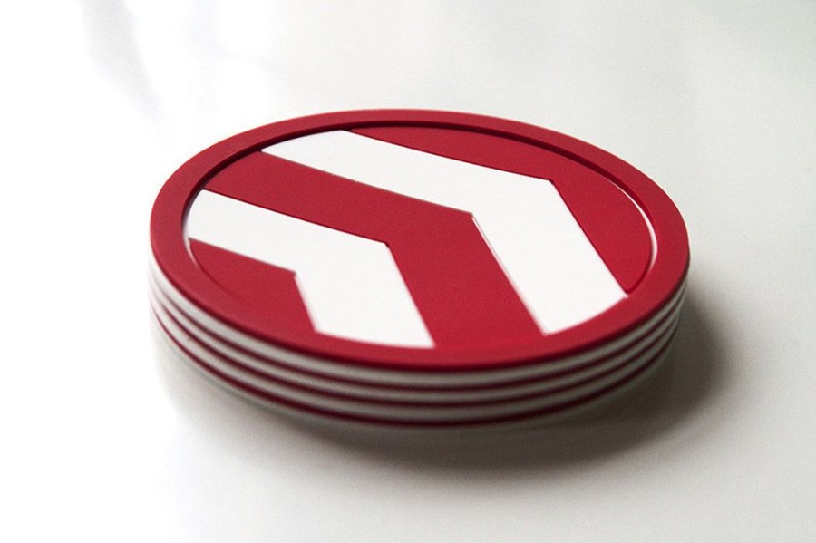 More Vessel Coasters | Red Chevron Coaster