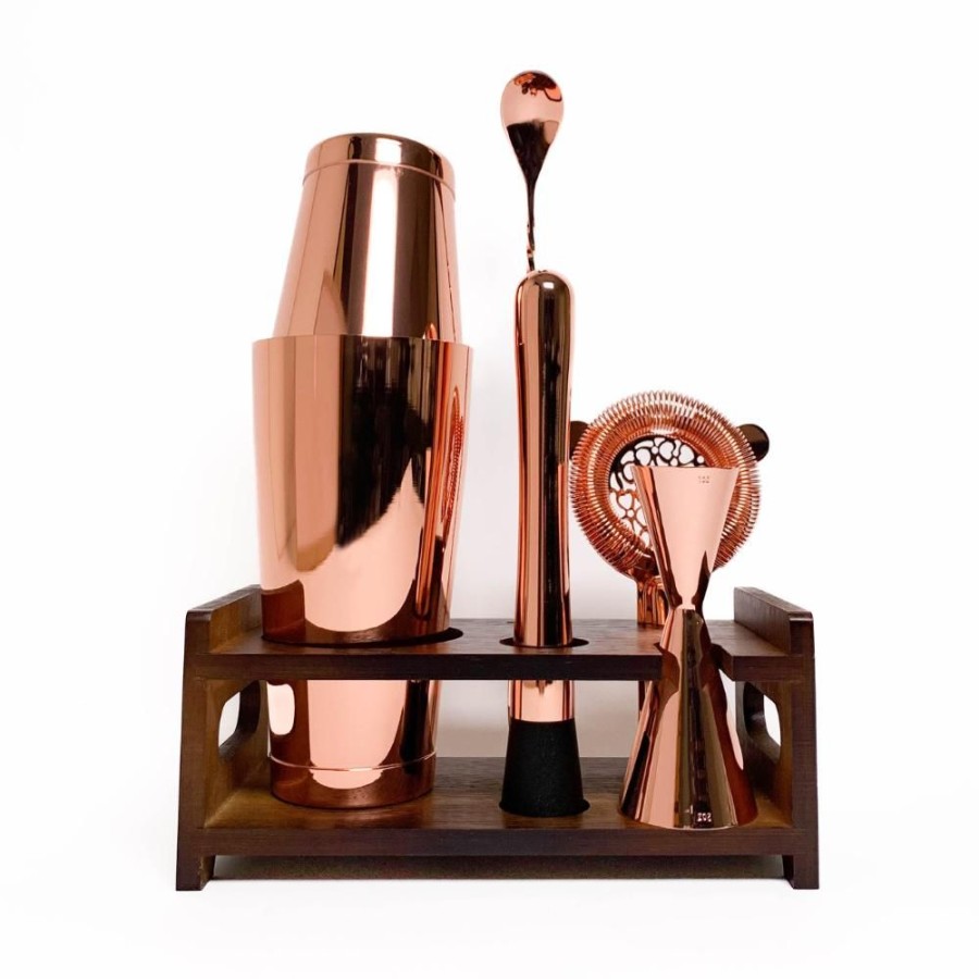 Bar Tools China - special | Copper Bar Tool Set With Stand (6 Piece)