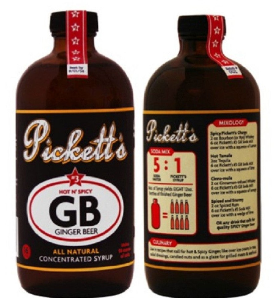 Ingredients Pickett's | Pickett'S Hot N' Spicy Ginger Beer Syrup