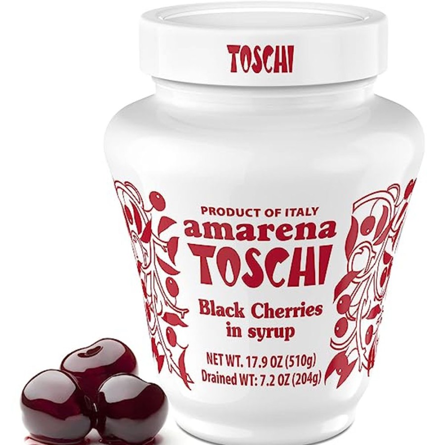 Ingredients Alpha Cappuccino | Toschi Sour Black Cherries (510G Jar)