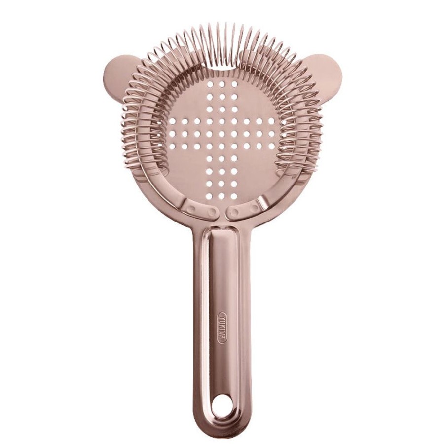 Bar Tools Japanese | Japanese Rose Gold Hawthorne Strainer