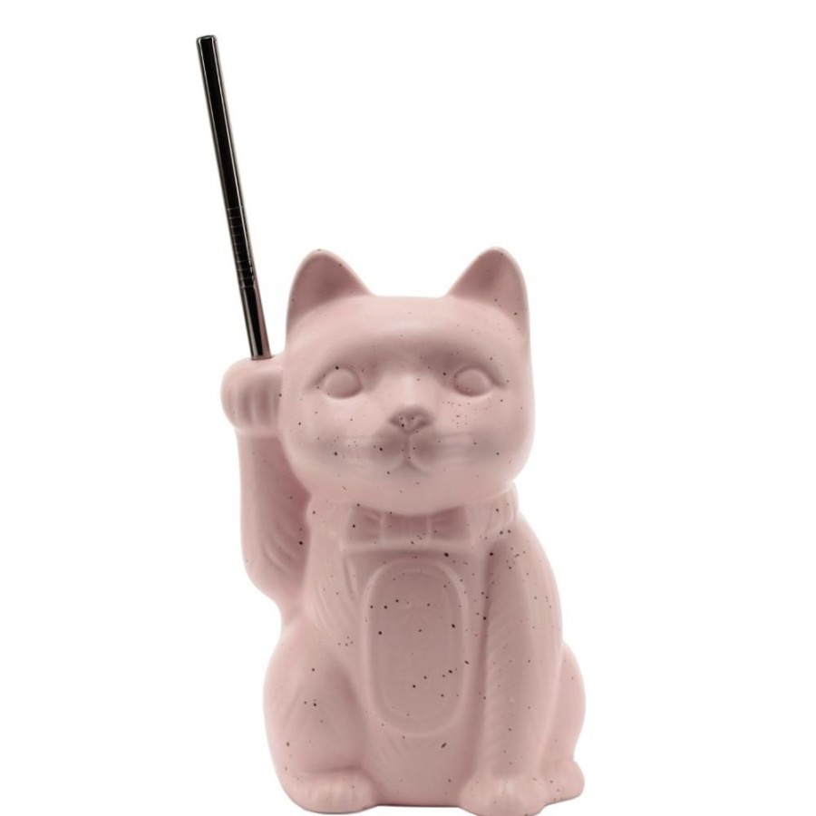 Bar Tools China | Pink Neko Cat Tiki Mug