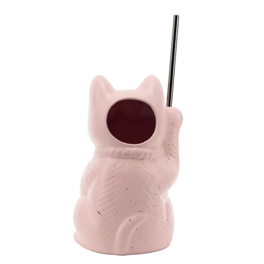 Bar Tools China | Pink Neko Cat Tiki Mug