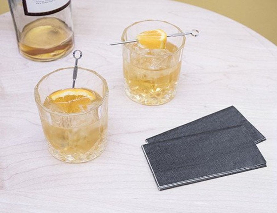 Glassware Kikkerland | Whiskey Glass Set With Cocktail Picks