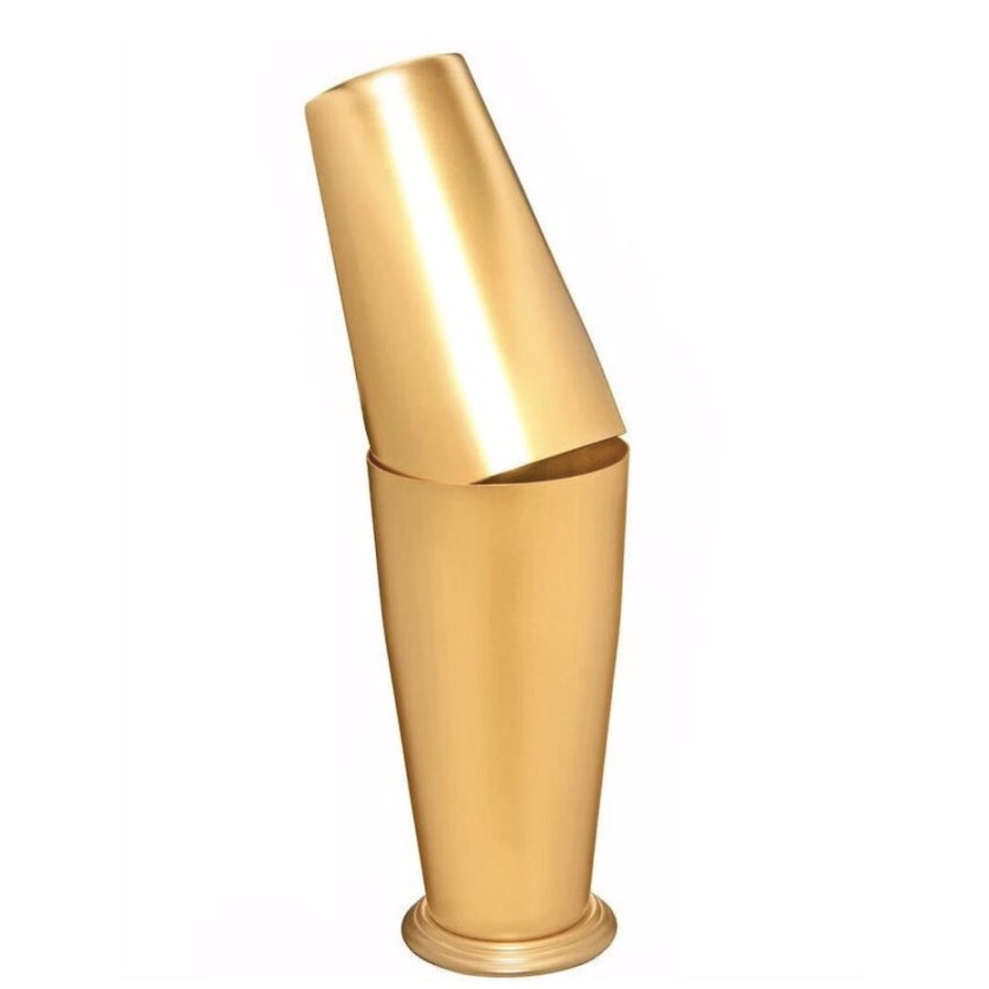 Bar Tools Japanese | 24 Kt Gold Japanese Boston Shaker - Available Matte Or Shiny