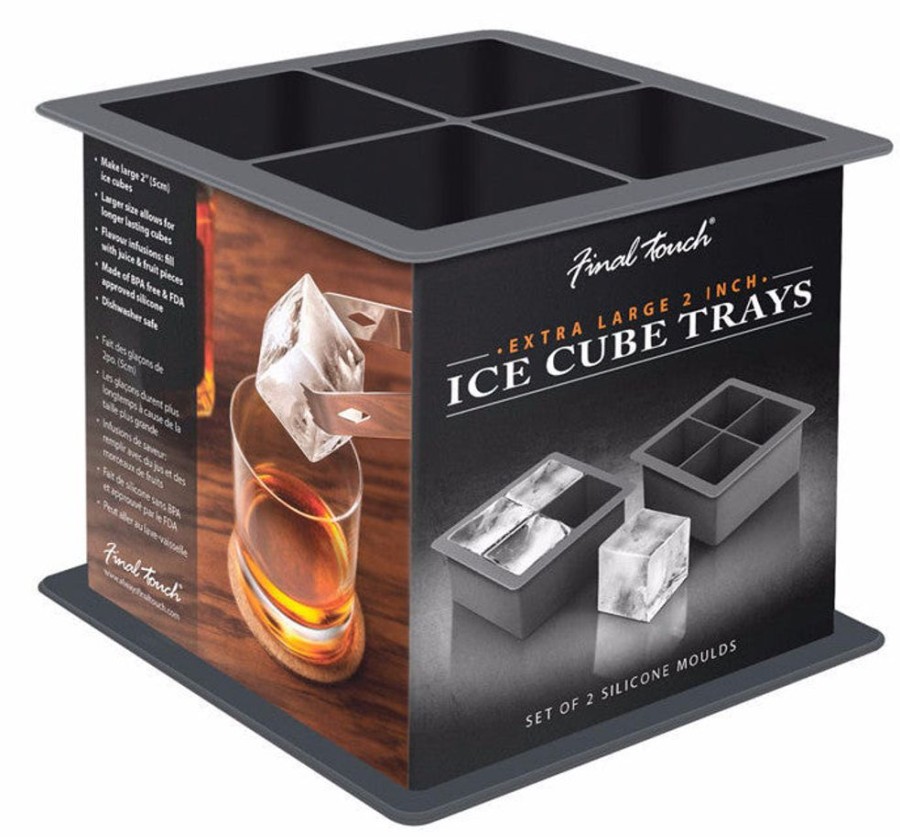 Bar Tools Product Specialties Inc. | Final Touch Large Ice Cube Trays