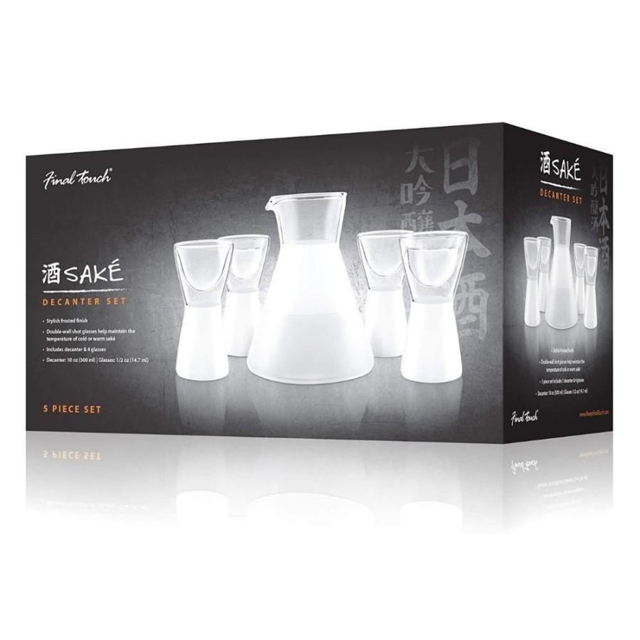 Glassware Product Specialties Inc. | Frosted Sake Decanter & Glasses