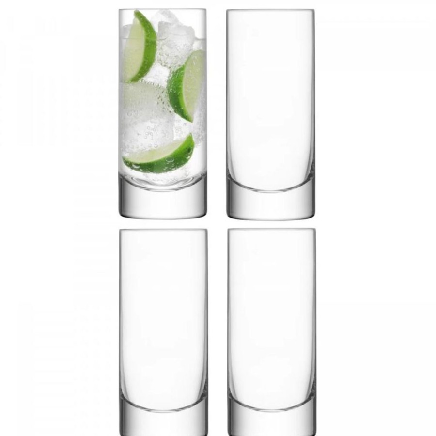 Glassware David Shaw | Lsa Bar Highball Glasses (Set Of 4)