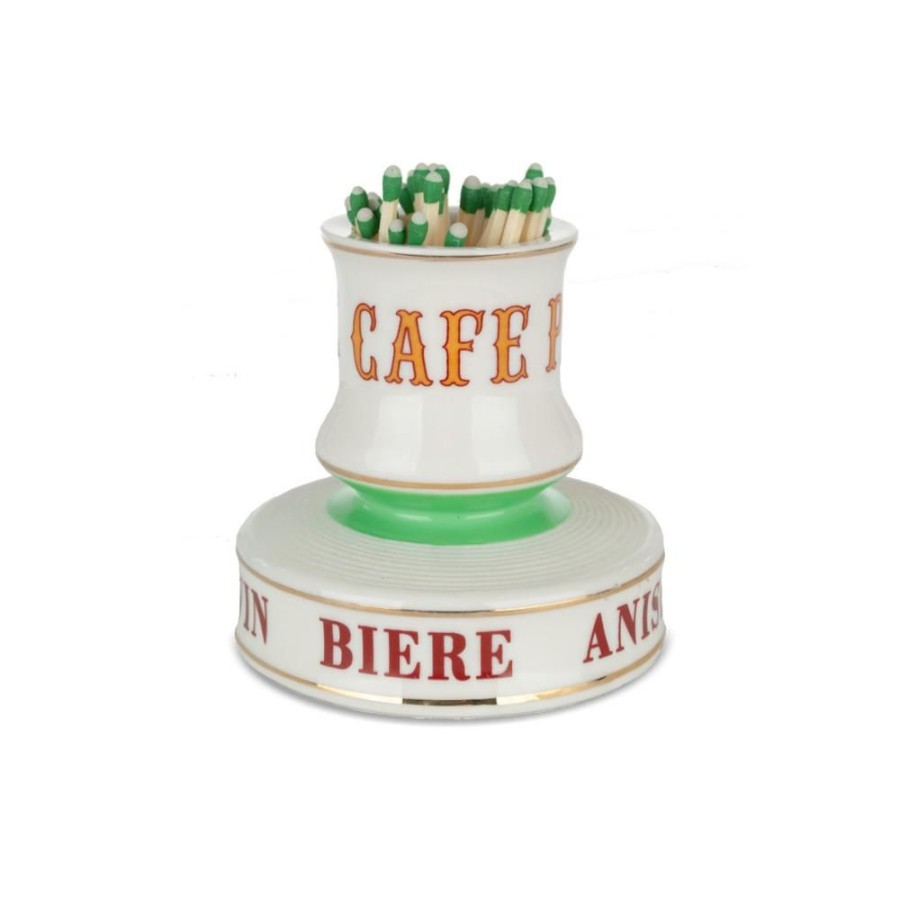 More Bonnecaze | Cafe Paris Porcelain Match Strike With 100 Strike Anywhere Matches