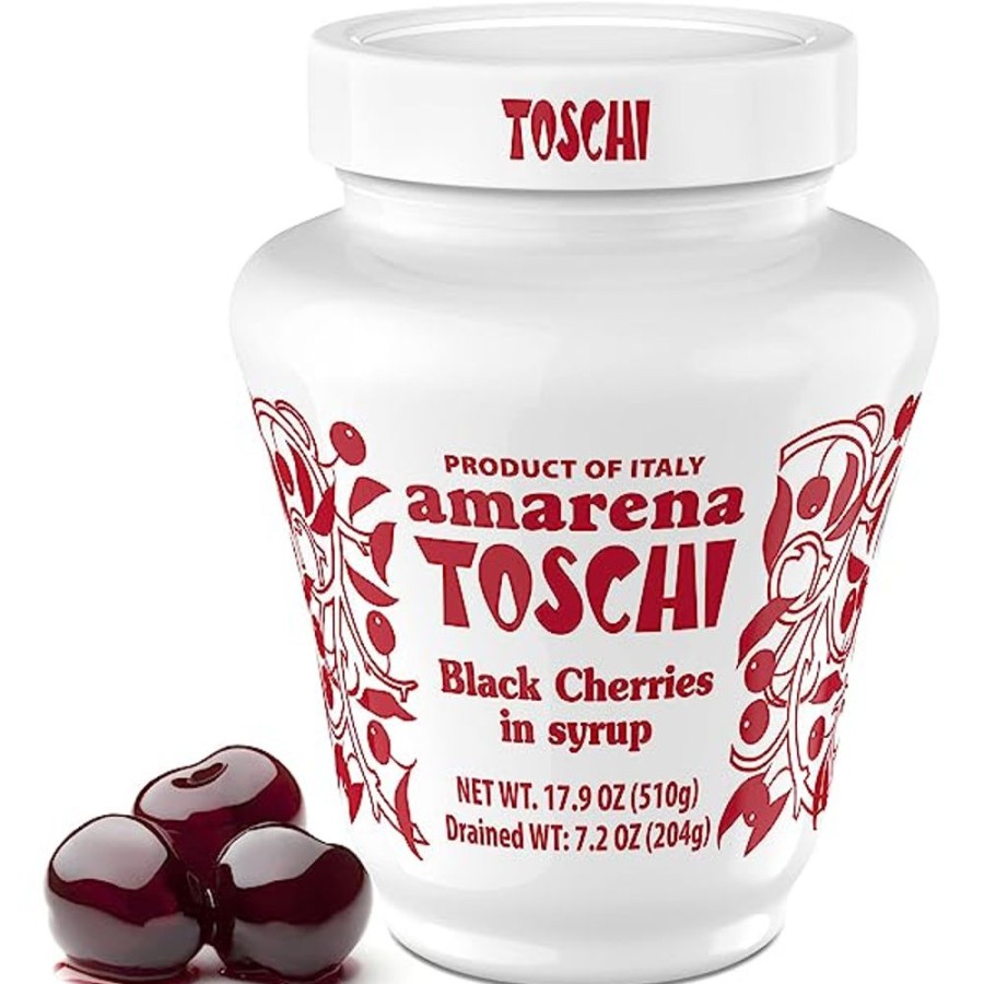 Ingredients Alpha Cappuccino | Toschi Sour Black Cherries (510G Jar)