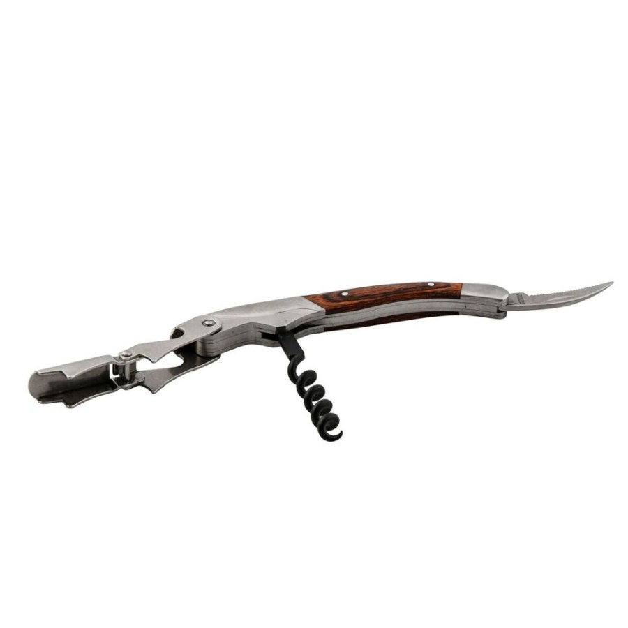 Bar Tools China | Wooden Double-Hinge Corkscrew