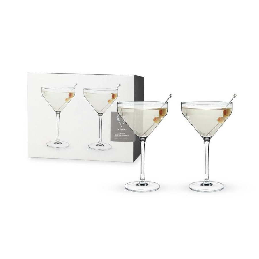 Glassware True Fabrications | Viski Angled Martini Glasses (Set Of 2)