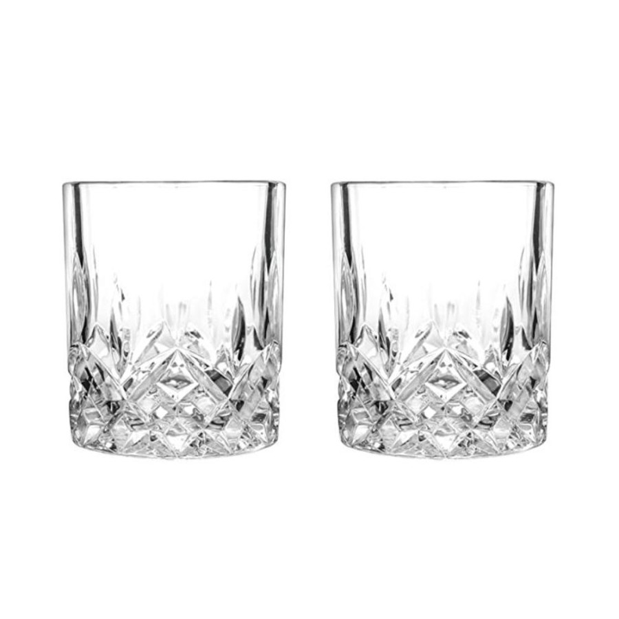 Glassware True Fabrications | Viski Admiral Cut Crystal Tumblers (Set Of 2)