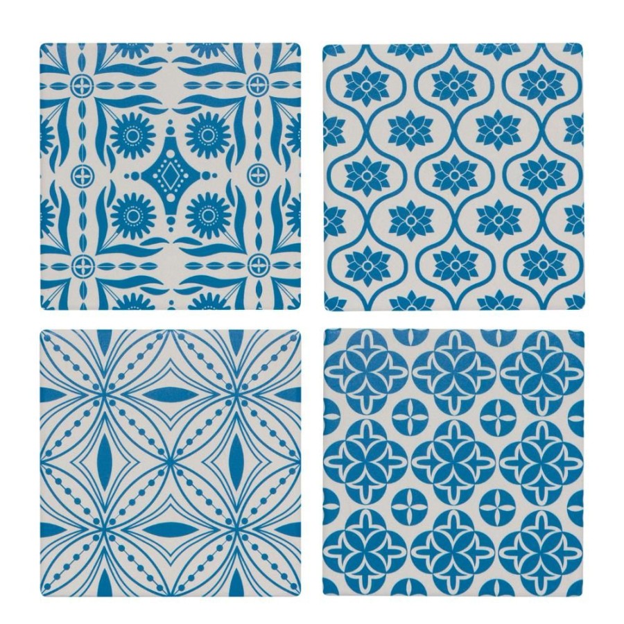 More Danica | Tangier Soak Up Square Coasters (Set Of 4)