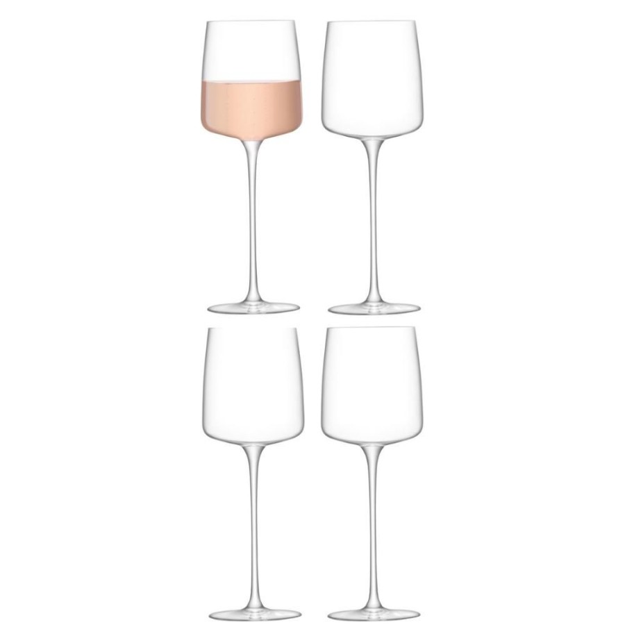 Glassware David Shaw | Lsa Metropolitan White Wine Glasses (Set Of 4)