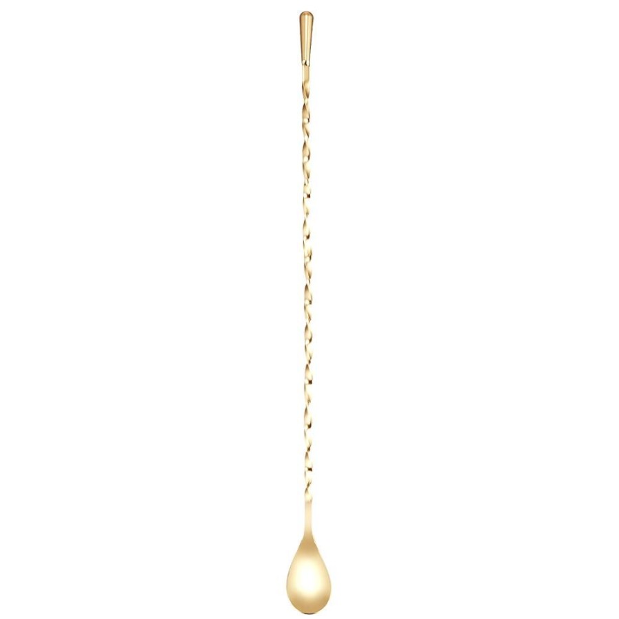 Bar Tools Japanese | 24 Kt Gold Japanese Teardrop Spoon (40Cm)