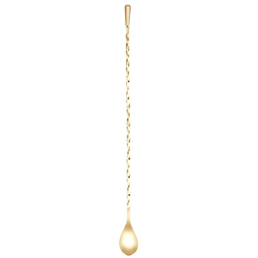 Bar Tools Japanese | 24 Kt Gold Japanese Teardrop Spoon (40Cm)