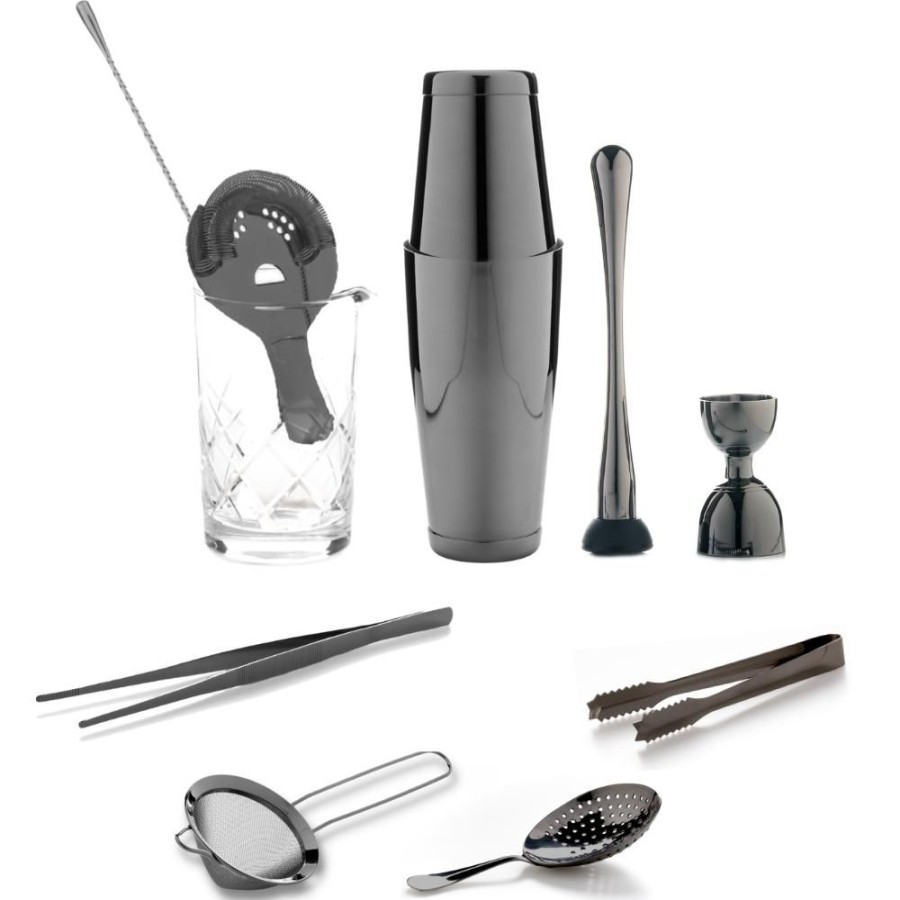 Bar Tools China | The Cocktail Aficionado Set (Gunmetal)