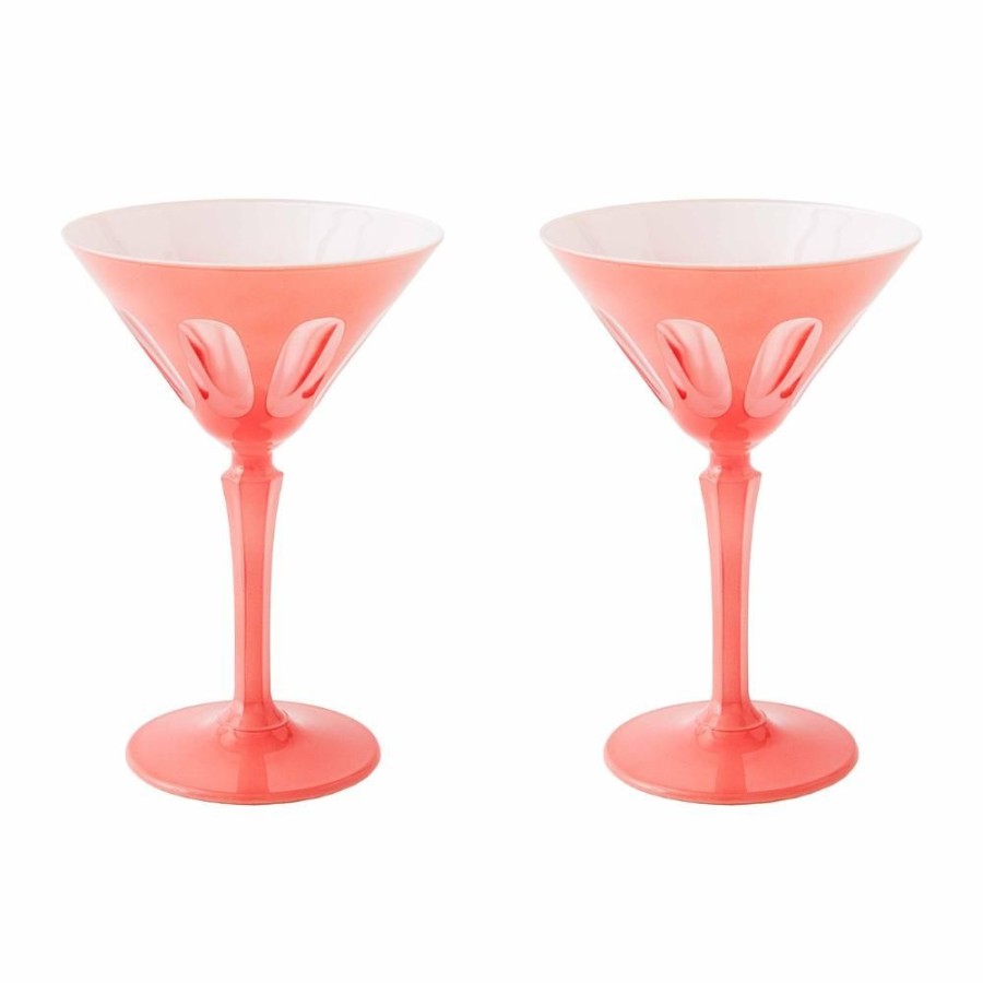 Glassware Aesthetic Movement | Rialto Martini Glass (Salmon)