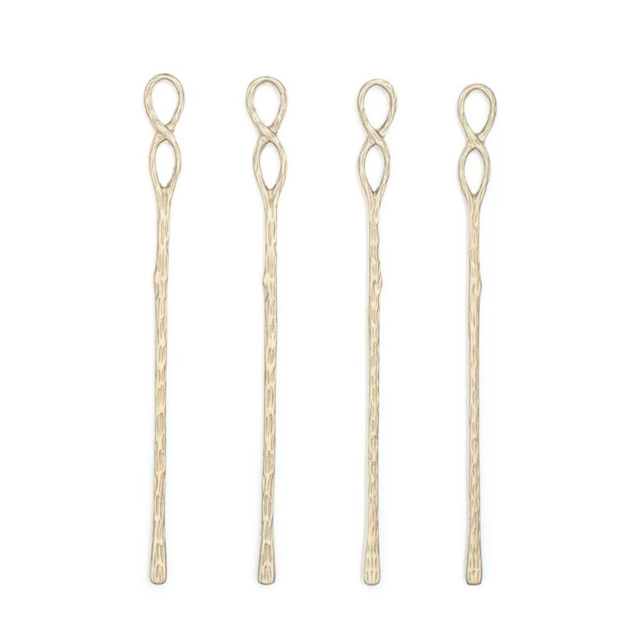 More David Shaw | Infinity Stainless Steel Stir Sticks (Set Of 4)