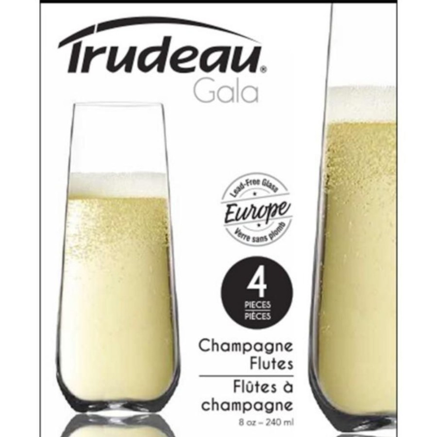 Glassware Trudeau | Gala Stemless Flutes (Set Of 4)