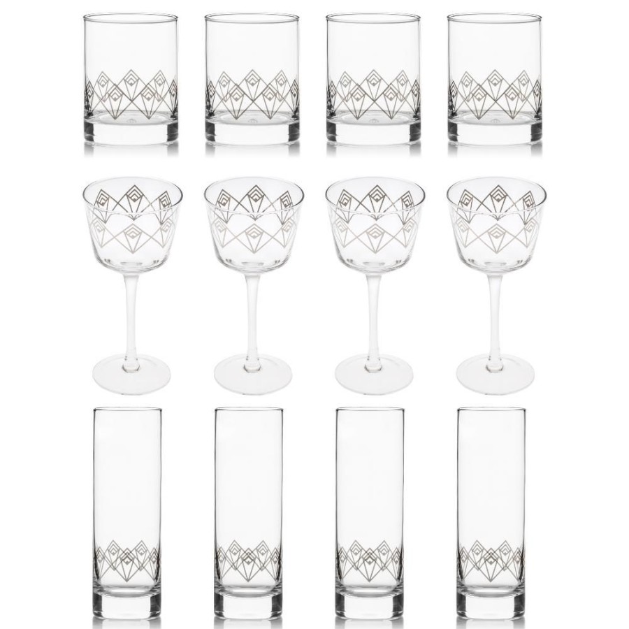 Glassware Better Refined - CHINA | Silver Dream Deco Glassware Collection (Set Of 12)