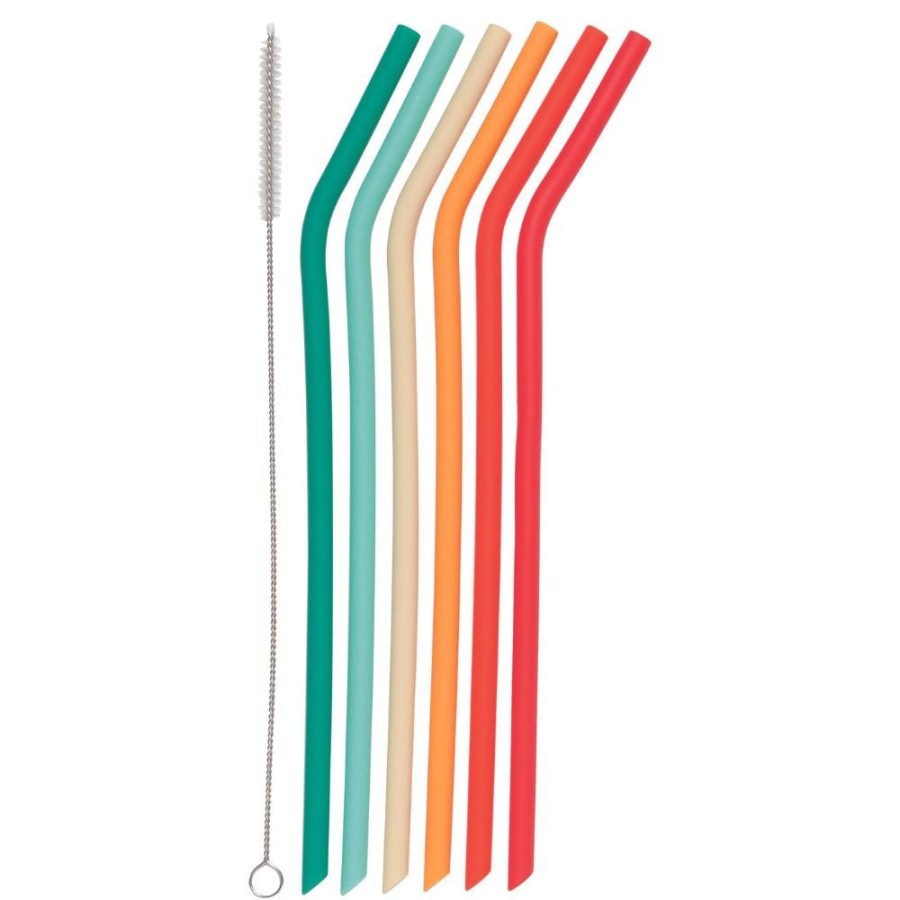 More Danica | Cheer Bendable Silicone Straws (Pack Of 6)