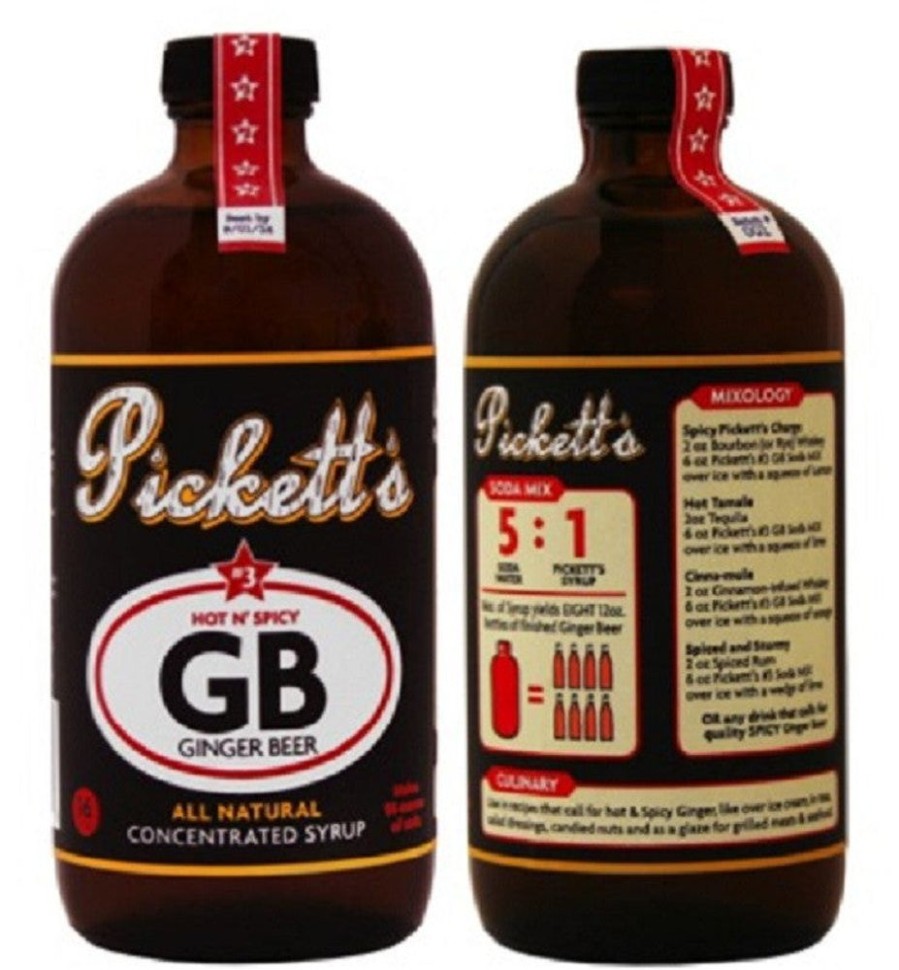 Ingredients Pickett's | Pickett'S Hot N' Spicy Ginger Beer Syrup