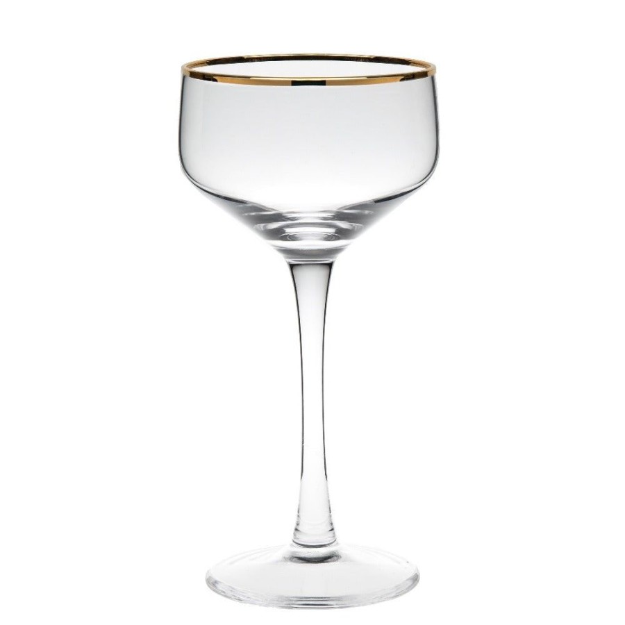 Glassware Better Refined - CHINA | Potion House Gold Rim Coupe