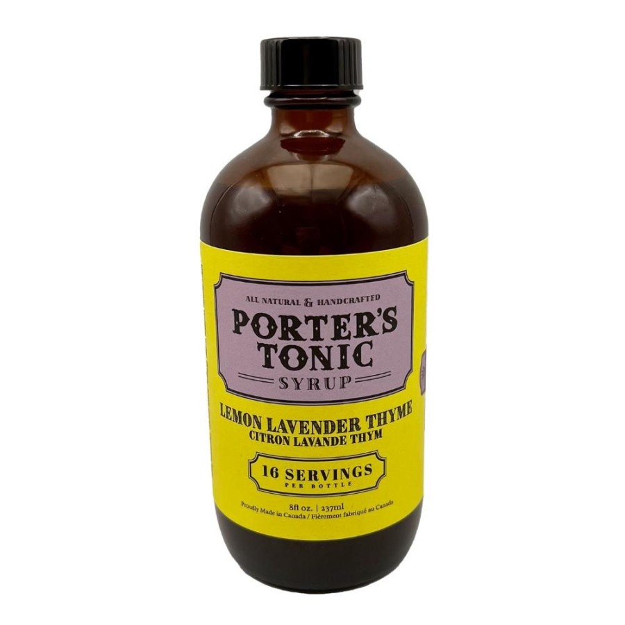 Ingredients Porter's Tonic | Porter'S Lemon Lavender Thyme Tonic Syrup