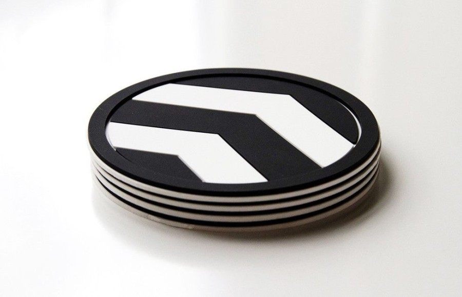 More Vessel Coasters | Black Chevron Coaster