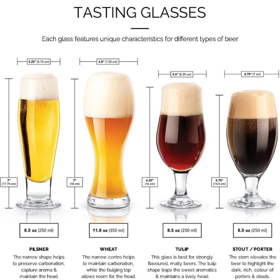 Glassware Product Specialties Inc. | Final Touch Beer Tasting - 6 Piece Set