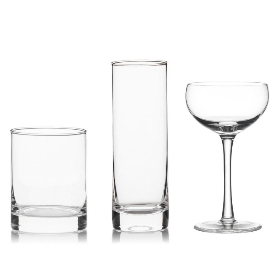 Bar Tools Better Refined - CHINA | Plain Glassware Collection (Set Of 12)