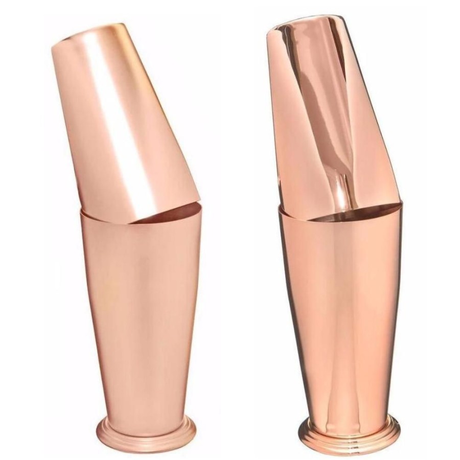 Bar Tools Japanese | Rose Gold Japanese Boston Shaker - Available Matte Or Shiny