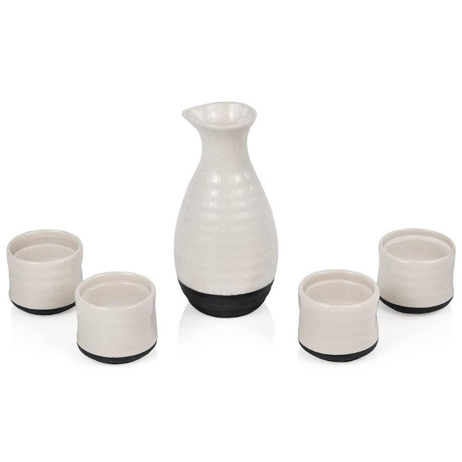 Glassware True Fabrications | Fire-Glazed Sake Set