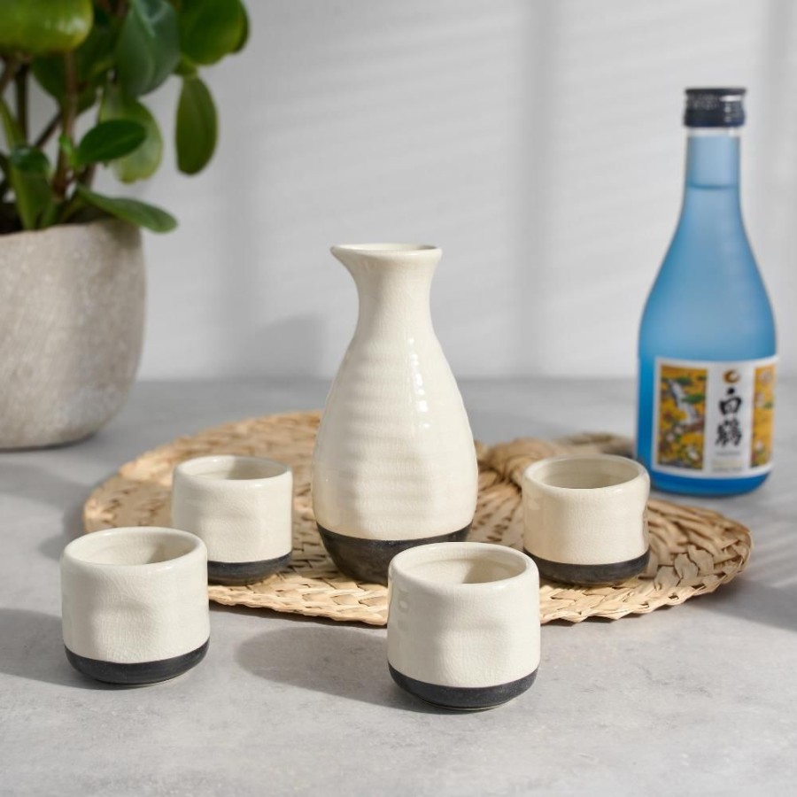 Glassware True Fabrications | Fire-Glazed Sake Set