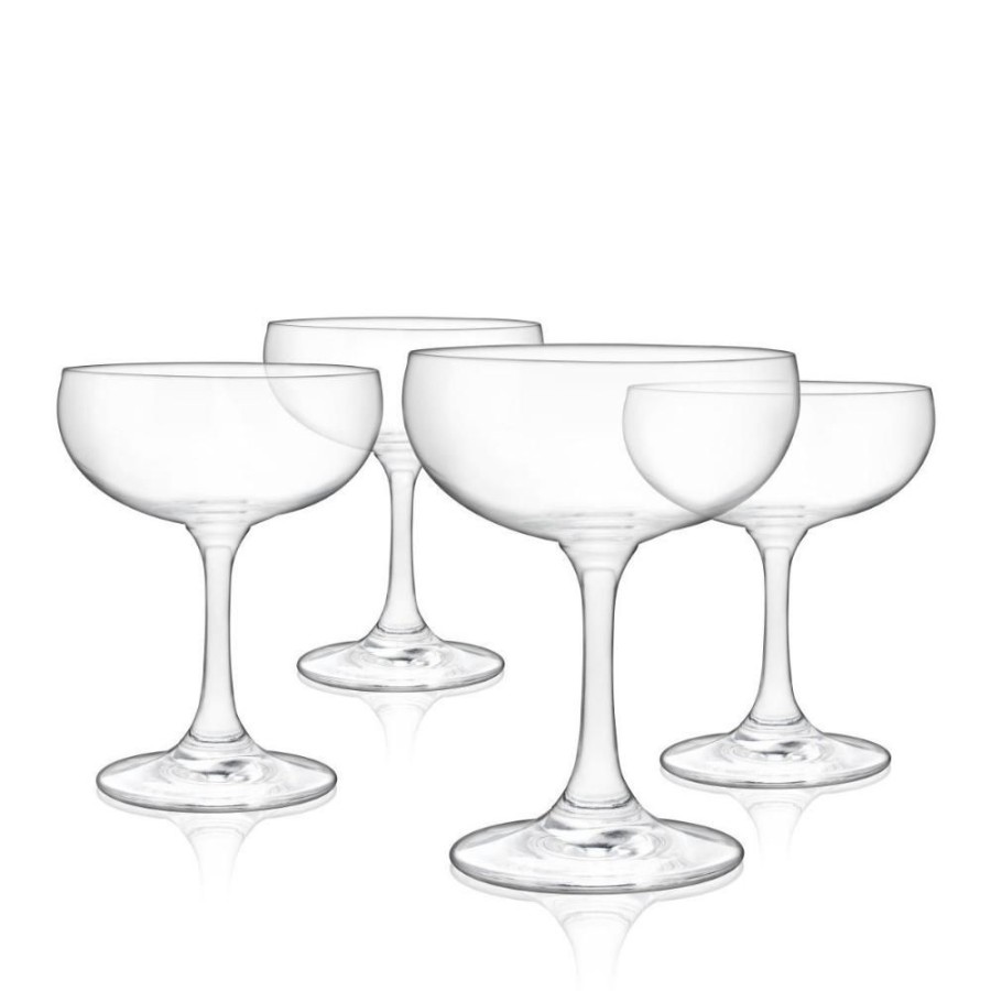 Glassware True Fabrications | Clear Coupes By True (Set Of 4)