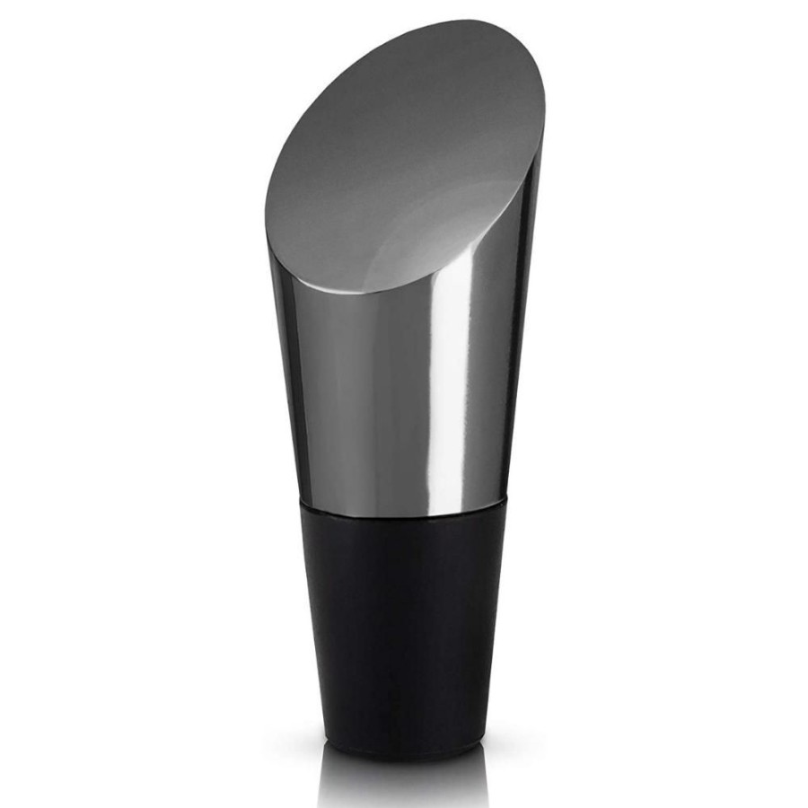 More True Fabrications | Heavyweight Gunmetal Bottle Stopper By Viski