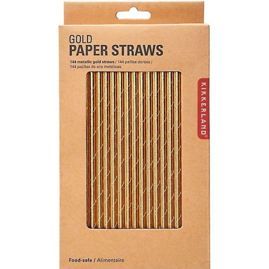 More Kikkerland | Kikkerland Gold Paper Straws