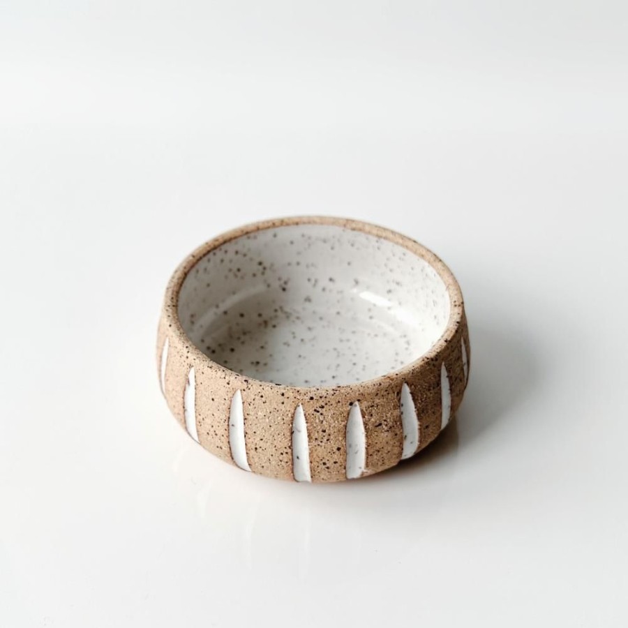 Glassware Clay + Ash Ceramics | Striped Tequila + Mezcal Copita