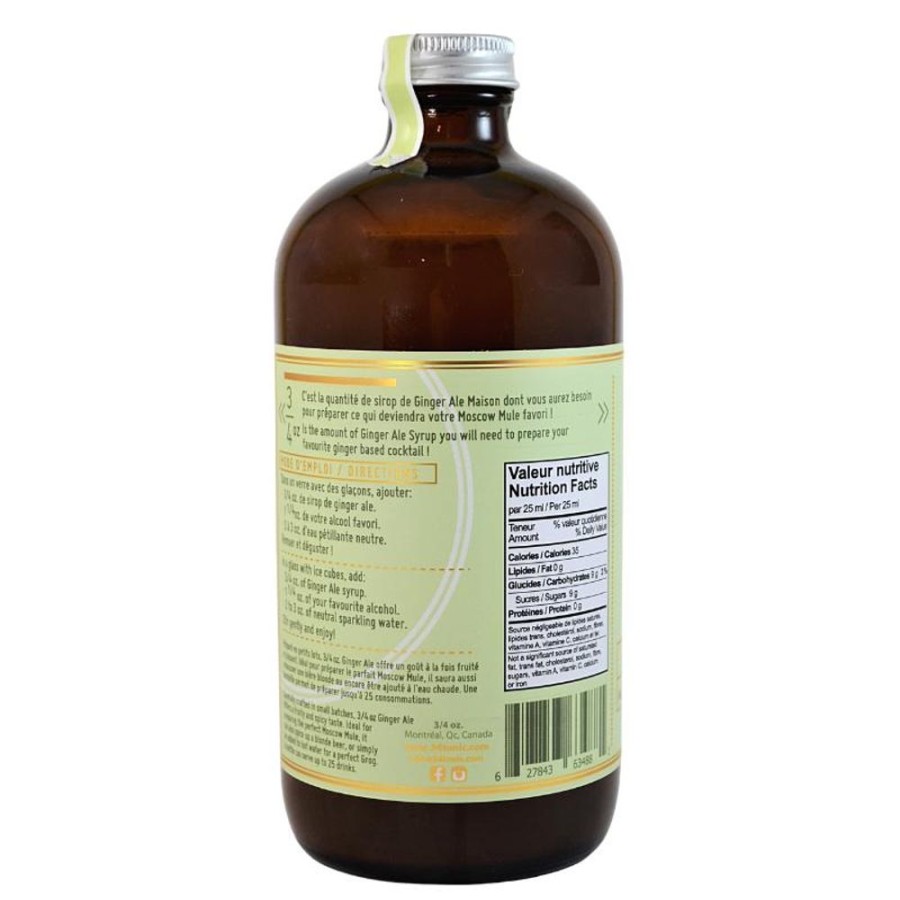 Ingredients Enterprises JESEMI Inc. | 3/4 Oz. Maison Ginger Ale Syrup