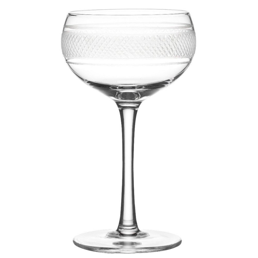 Glassware Better Refined - CHINA | Etched Cleo Coupe