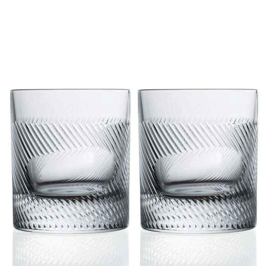 Glassware David Shaw | Rcr Hand-Cut Imprint Tumblers (Set Of 2)