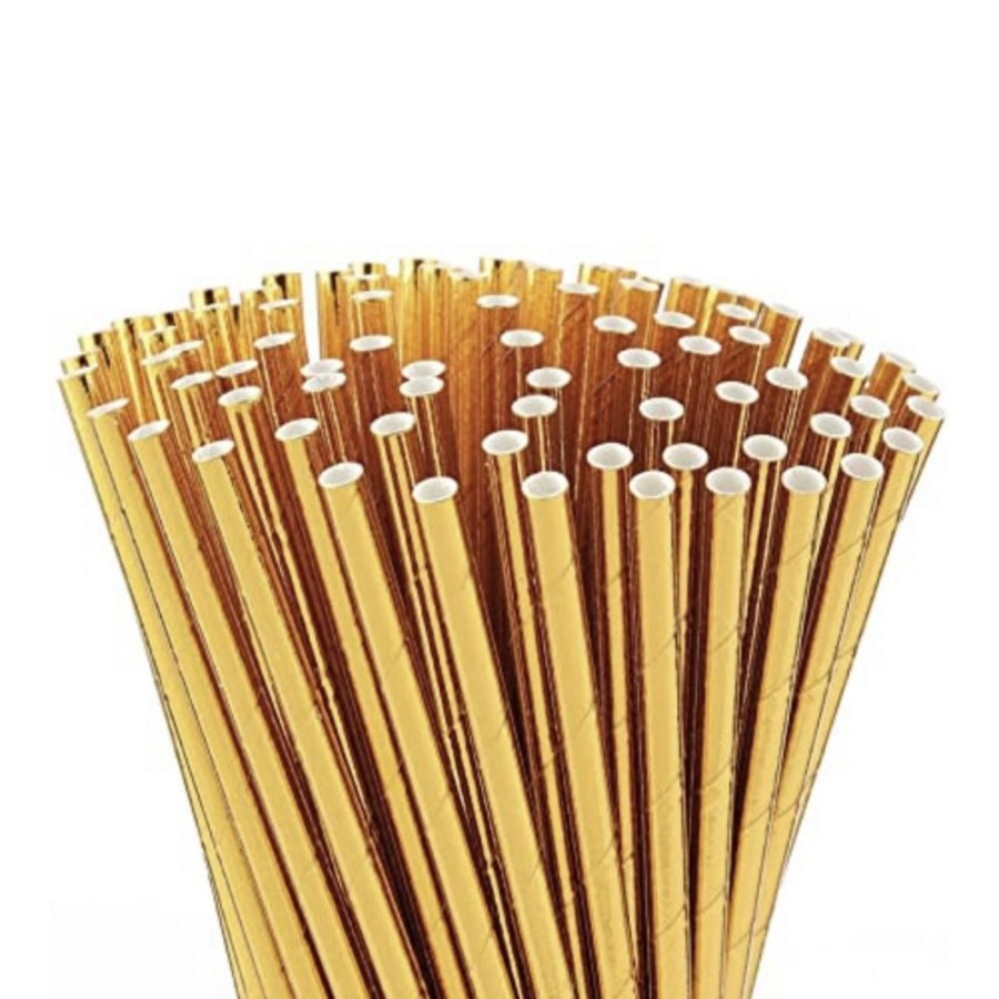 More Kikkerland | Kikkerland Gold Paper Straws